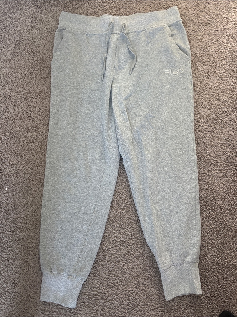 FILA Kids Heather Gray Jogger Sweatpants